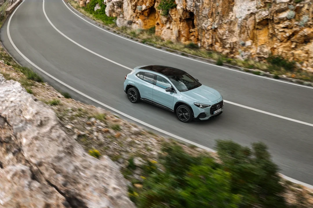 Mercedes Benz All New GLA Front angle far shot